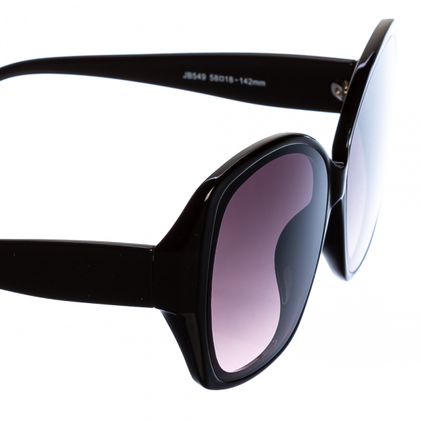 Γυναικεία γυαλιά ηλίου μαύρα με μωβ, 3 - Kalapod.gr